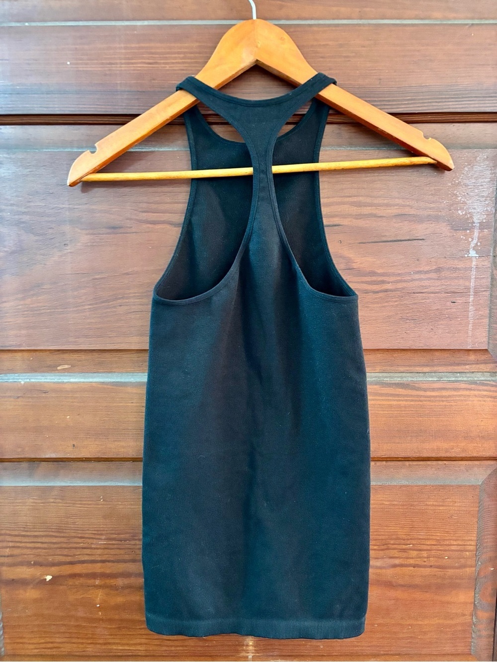 Free People High Neck Black Racerback Tank Top - Picture 2 of 6